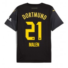 Borussia Dortmund Donyell Malen #21 Bortatröja 2024-25 Korta ärmar